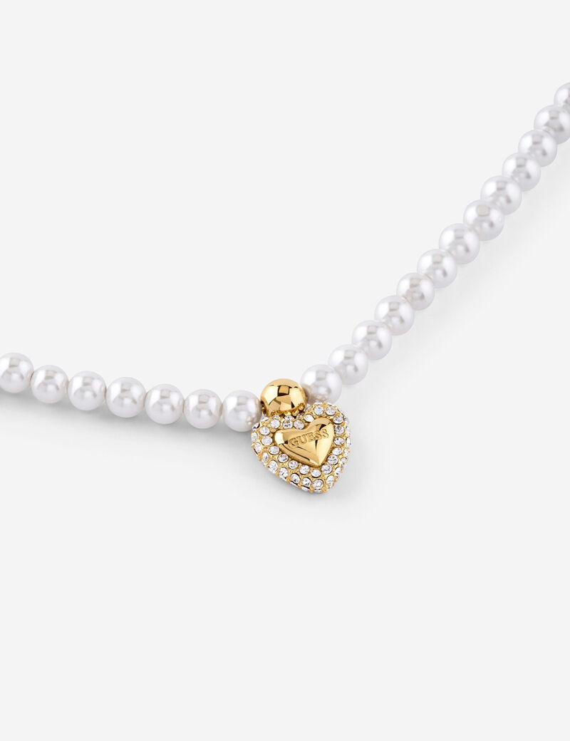 12-16" pave heart chocker