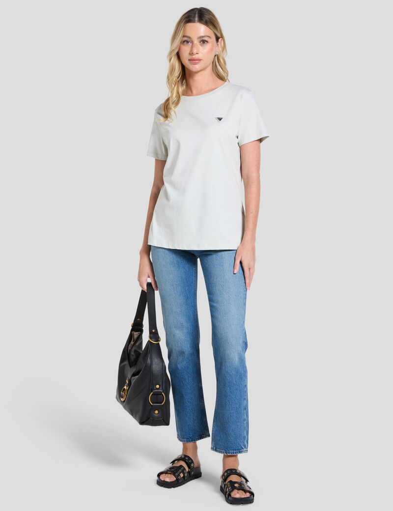 Triangle logo stretch t-shirt