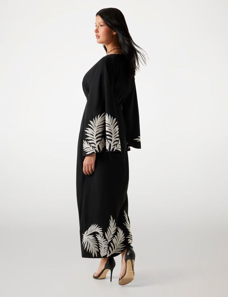 Embroidered maxi dress