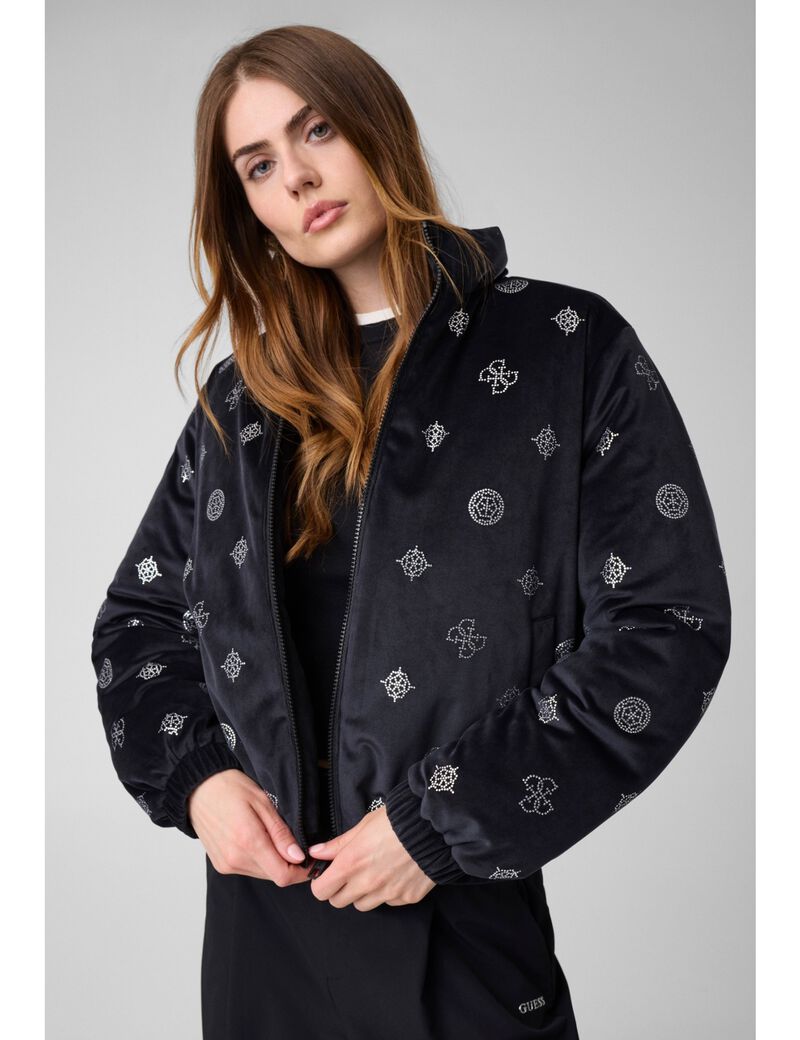 جيس amalia allover peony puffer jacket