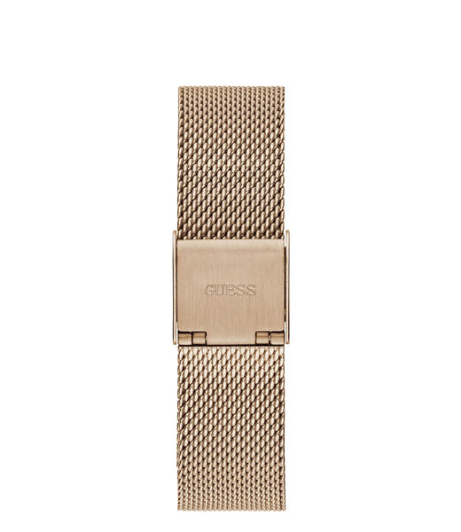 Rose Gold Square Mesh Watch