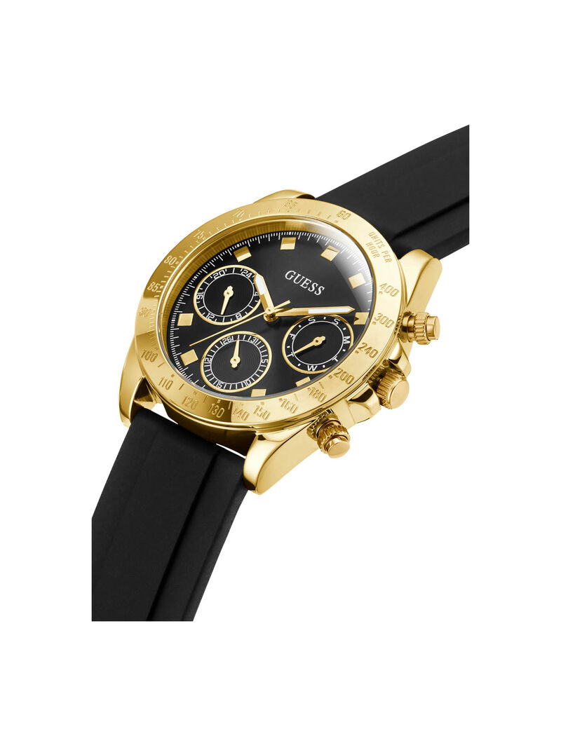 Black And Gold Chrograph Watch