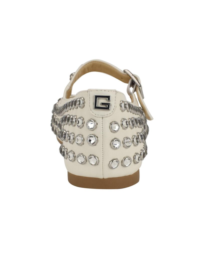 Embellished Mary Jane Ballet Flats