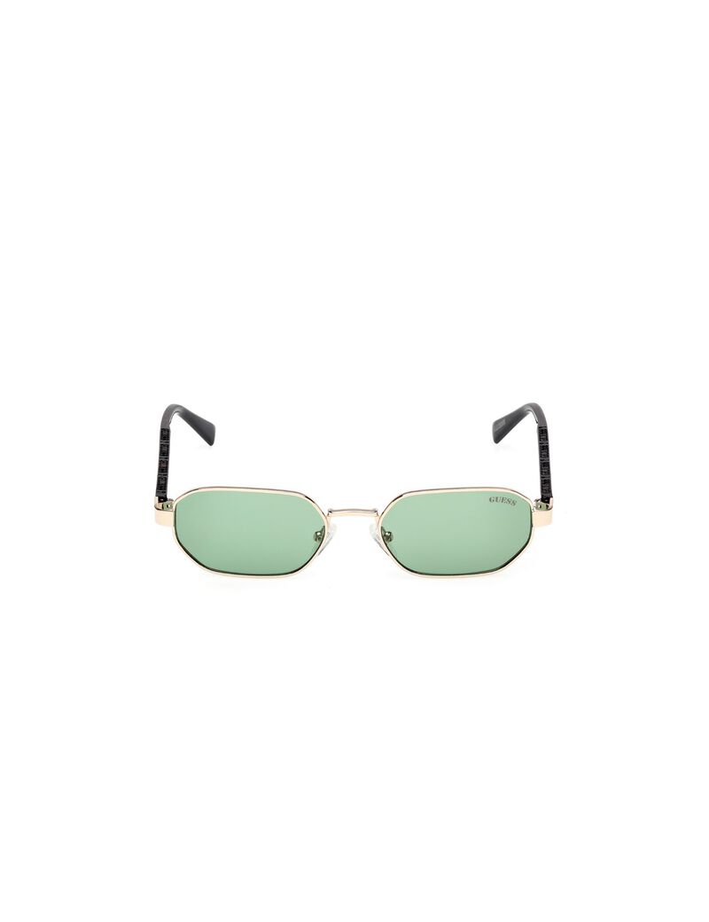 Geometric full rim sunglasses