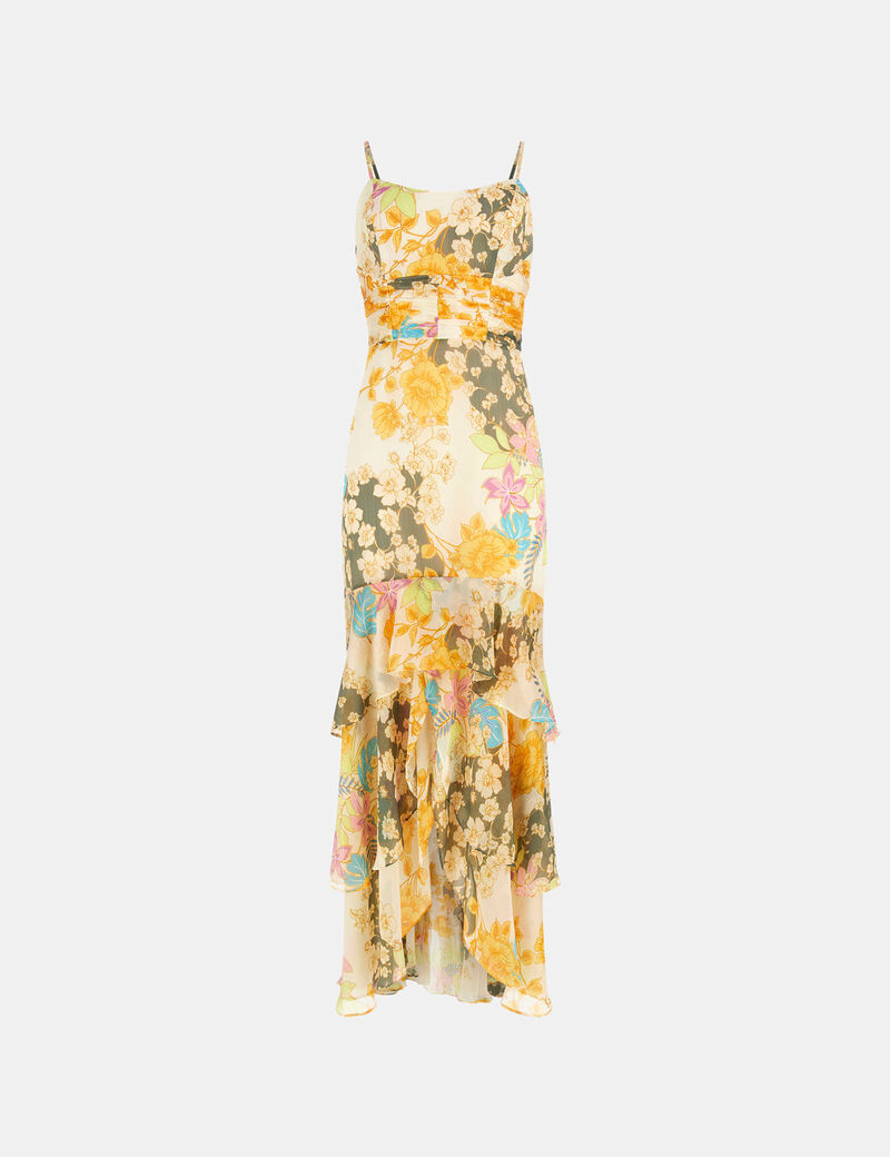 Floral print long dress
