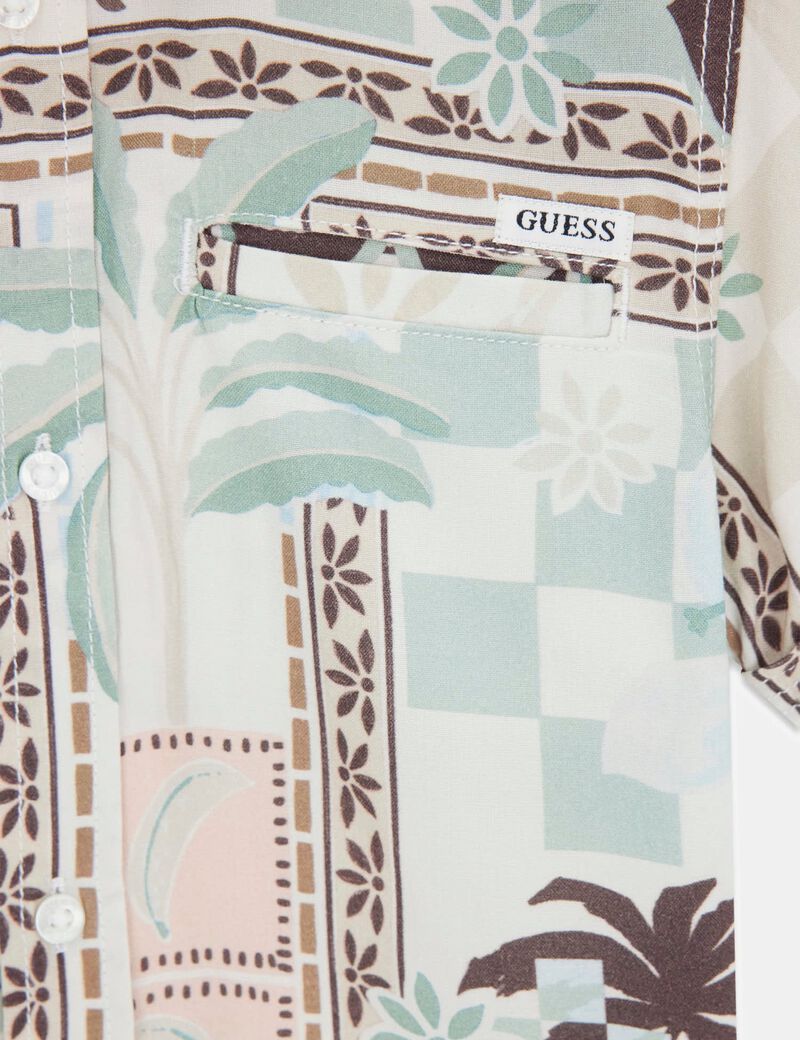 VISCOSE POPLIN SS SHIRT