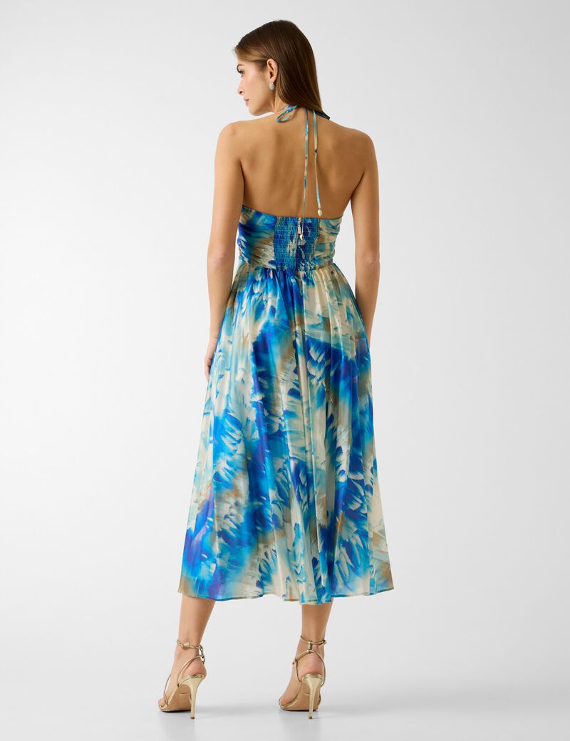 guess marciano floral print midi dress