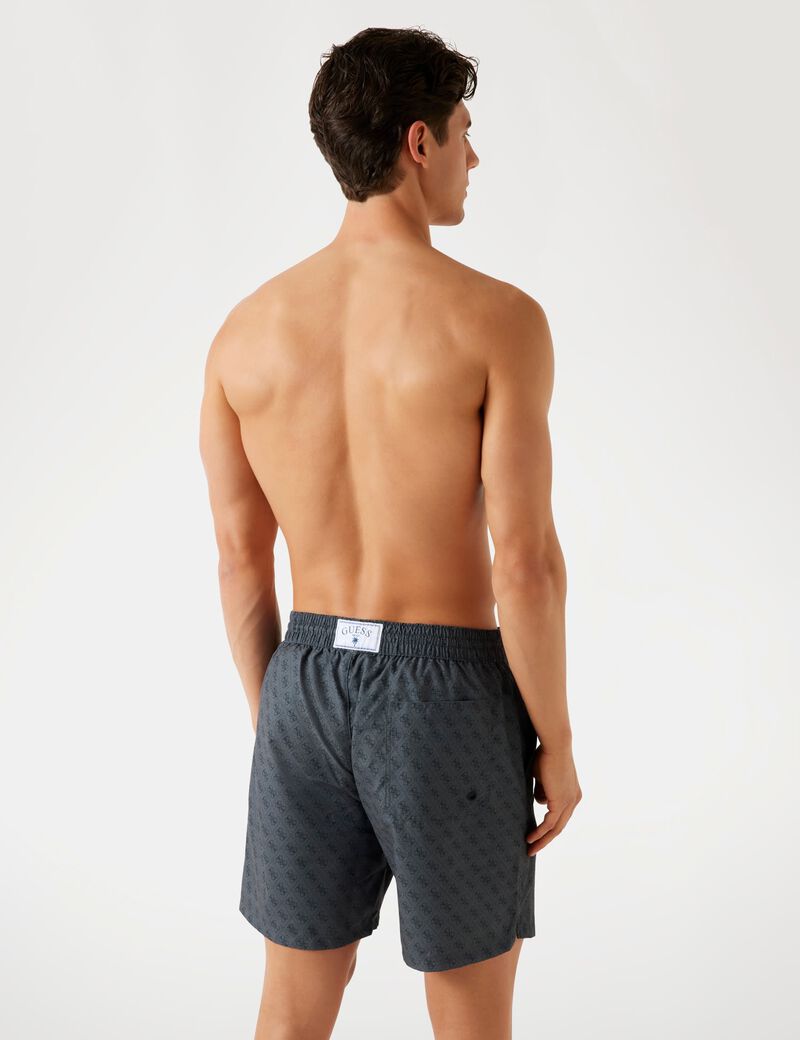 Twill swim trunks