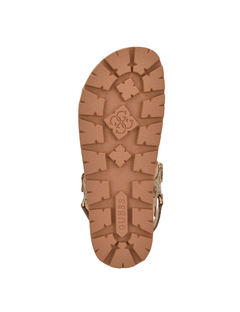 Florizy Embellished Sandal with a Hook and Loop Closure