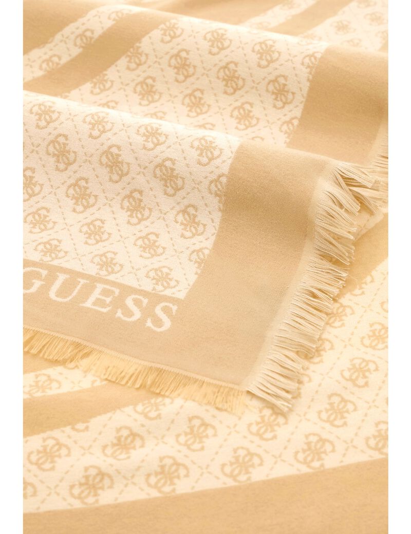guess noelle jacquard kefiah scarf