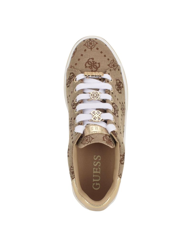 Lace Up Round Toe Sneaker with Charms