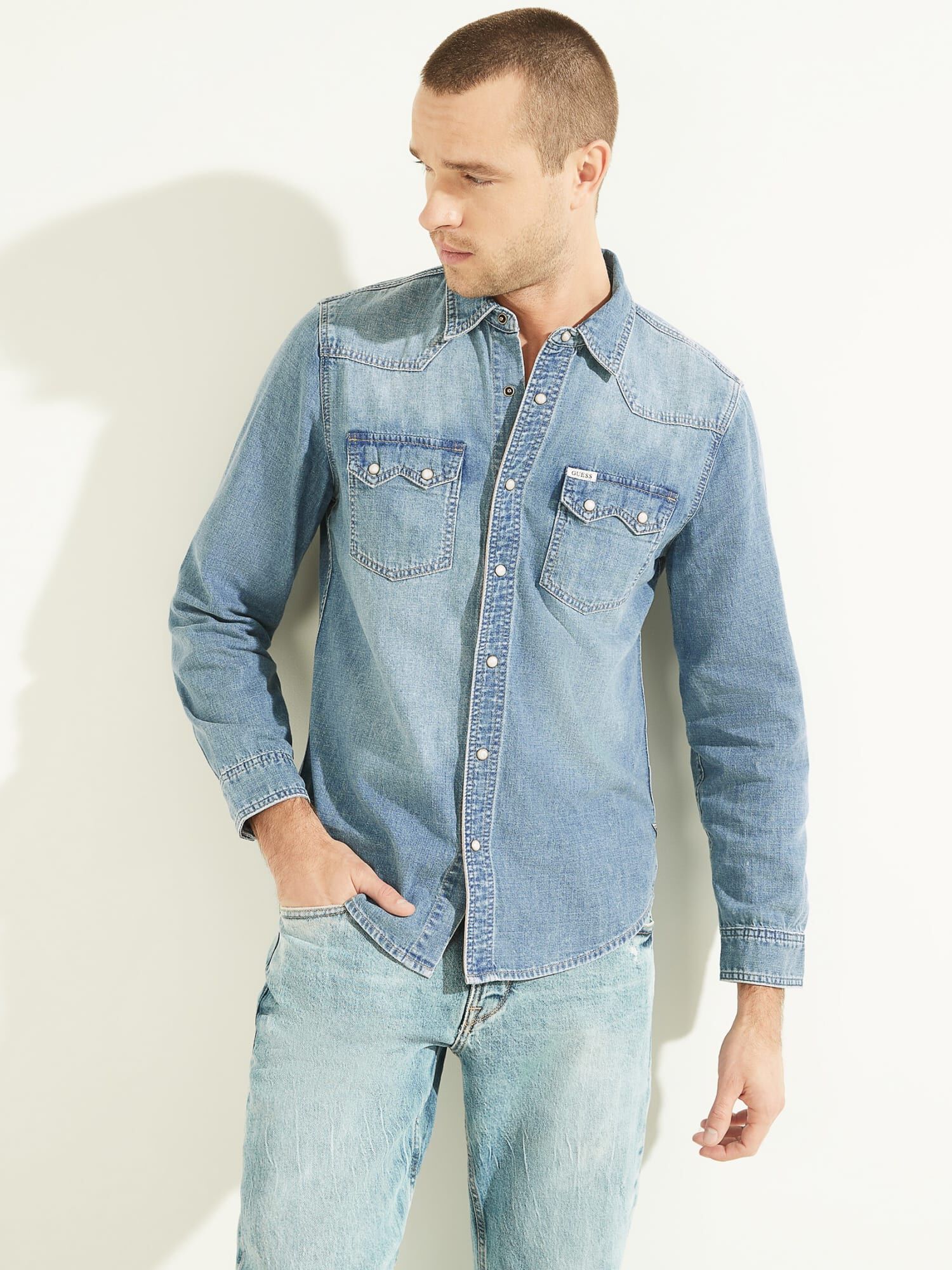 Guess jeans mens shirt hotsell