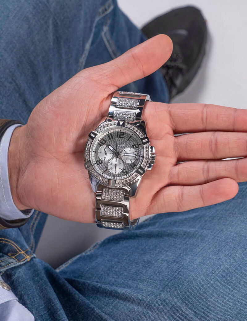 Silver Multifunction Watch