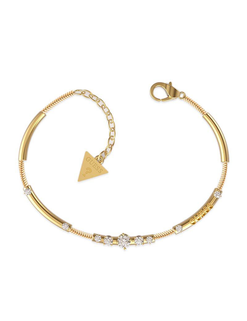 White Cz Gold Bracelet