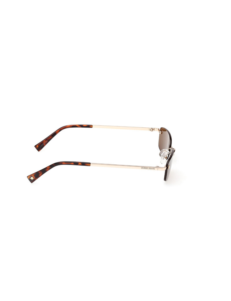 Rectangle metal sunglasses