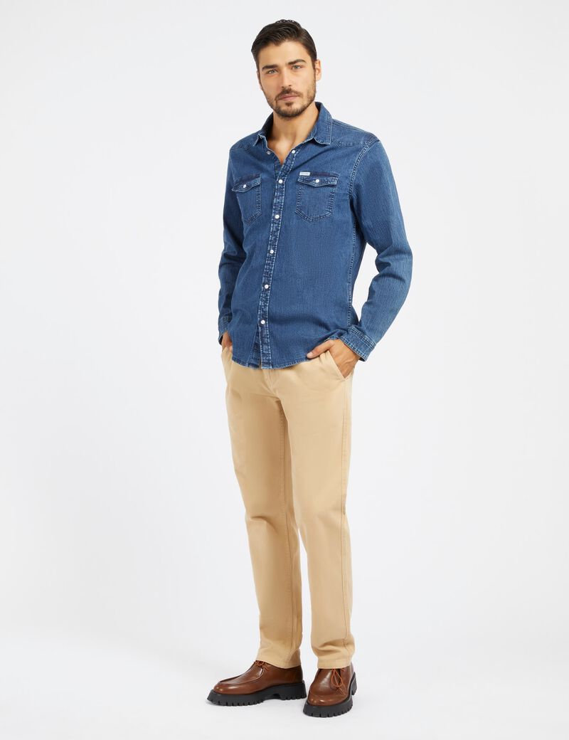 Slim Fit Denim Shirt