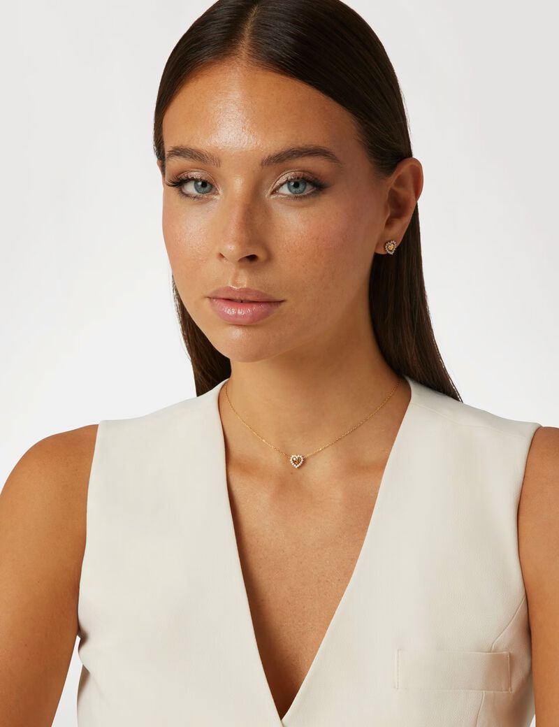 16 18 Jardin Heart Necklace