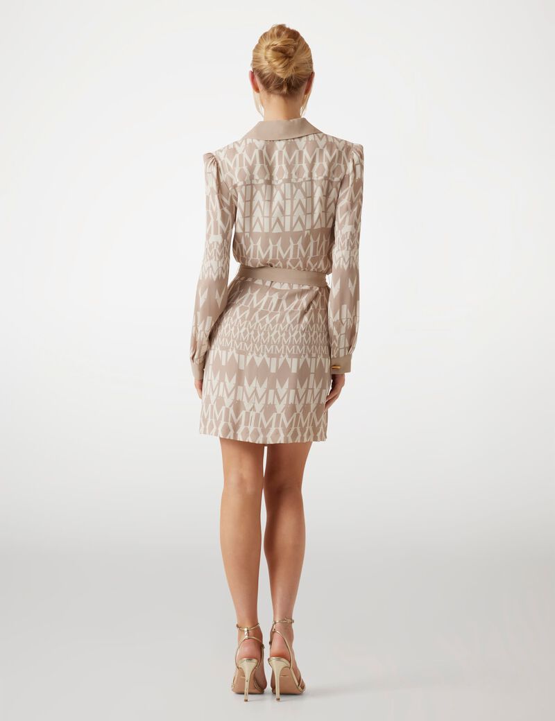 Marciano logo wrap dress
