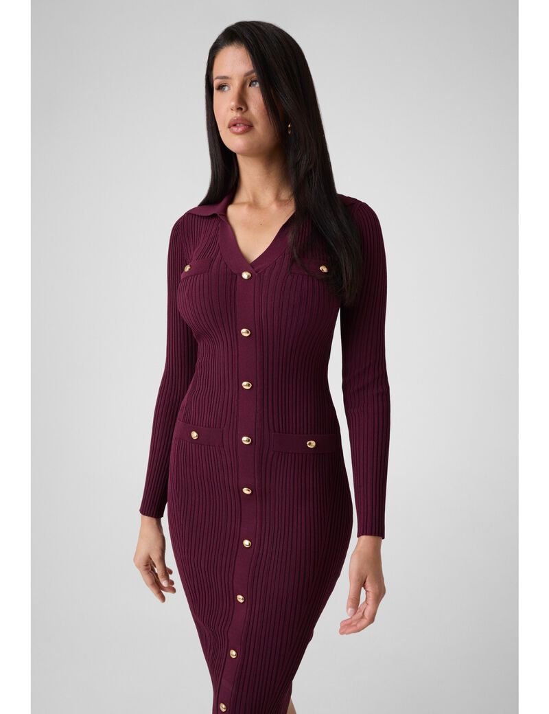 guess marciano sweater midi dress