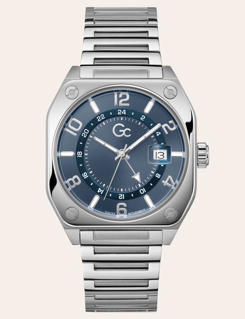 GC steel chronograph watch