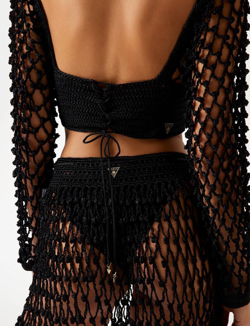Crocheted crop top