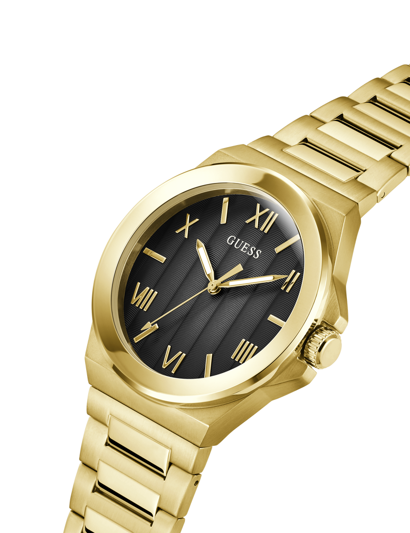 Mens Gold Tone Analog Watch