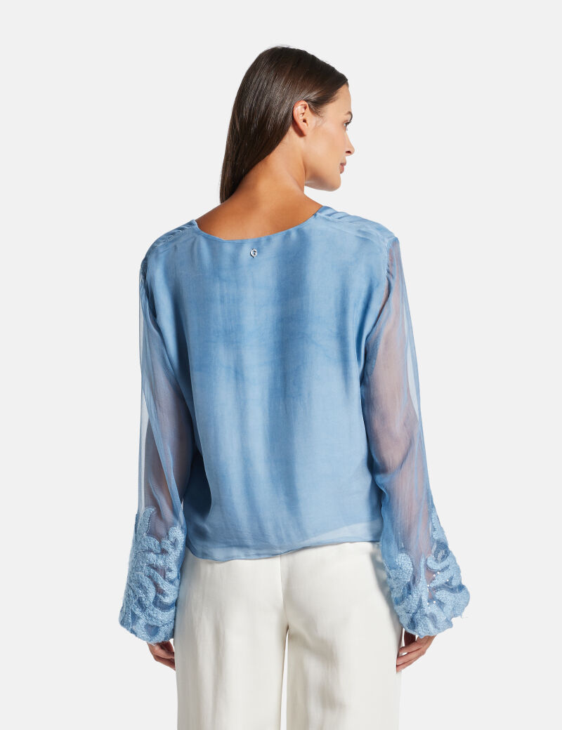 Silk-blend shirt
