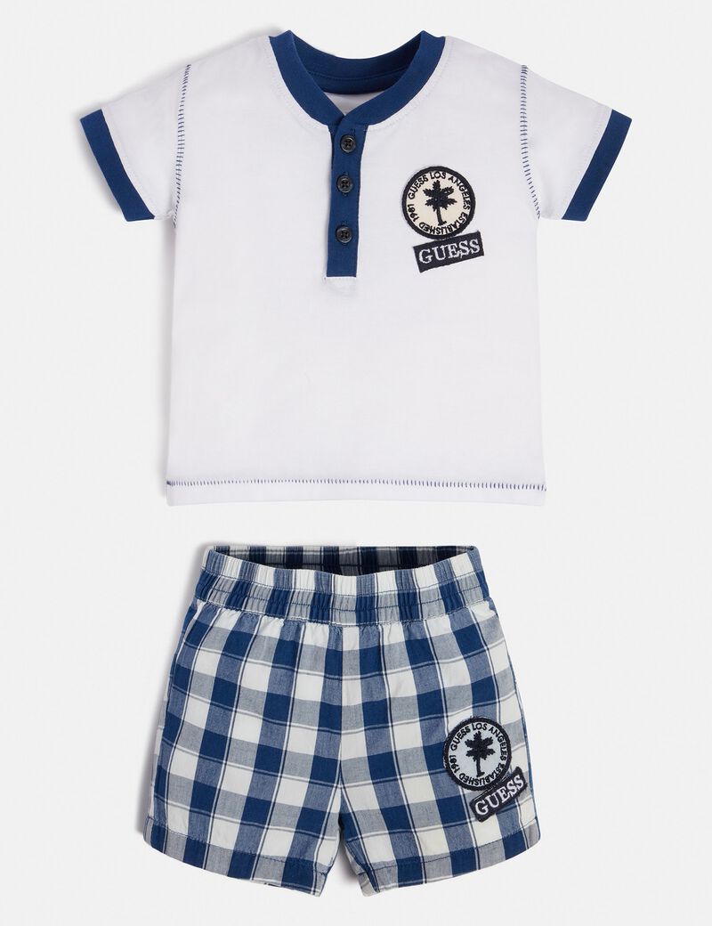 T-shirt and poplin shorts set