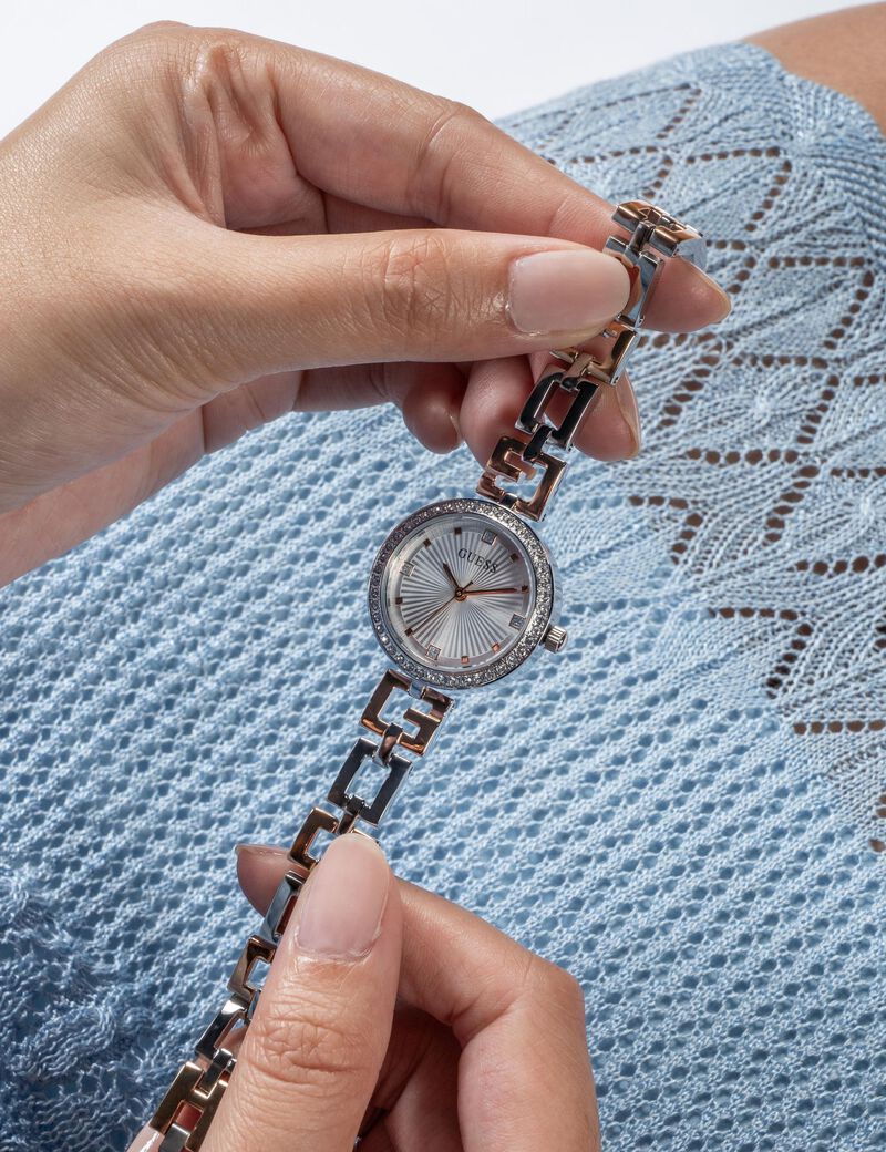 ساعة كوارتز تناظرية من الستانلس ستيل بلونين