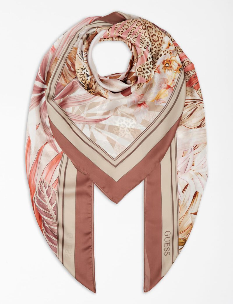 Floral Print Foulard