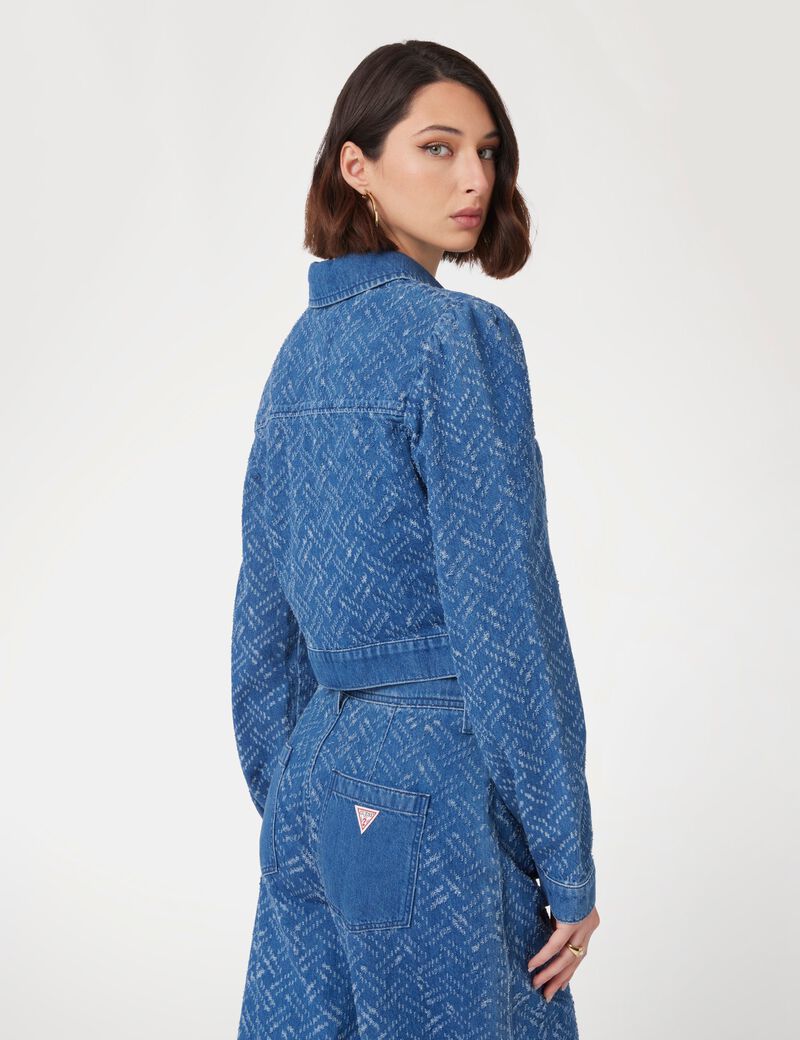 Cropped denim jacket
