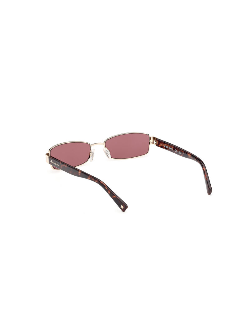 Rectangle metal sunglasses