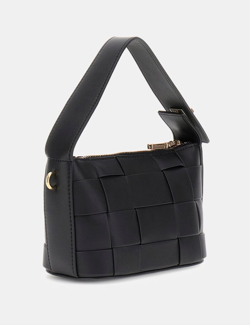 Maylee Woven Mini Hobo Bag