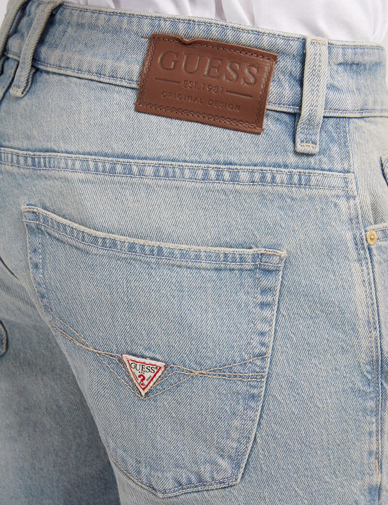 Slim Fit Denim Shorts