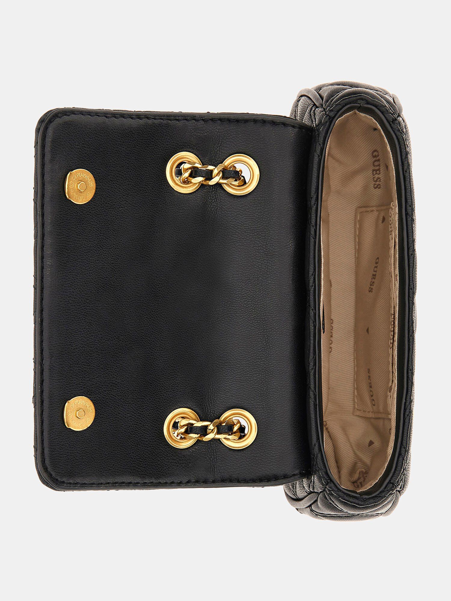 Shop GUESS Online Giully Quilted Mini Crossbody Bag