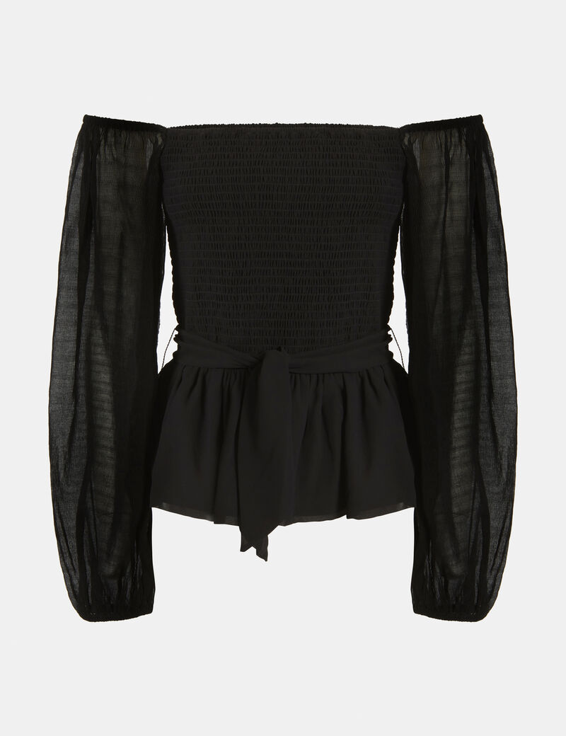 Long Sleeve Off Shoulder Top