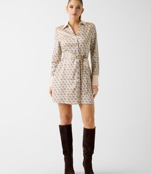 Blerta long sleeve chemisier dress