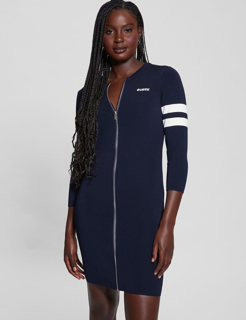 Zip mini dress