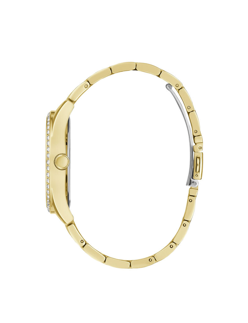 Gold And Pink Analog Watch