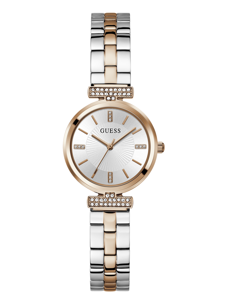 Ladies 2-Tone Rose Gold Tone Analog Watch