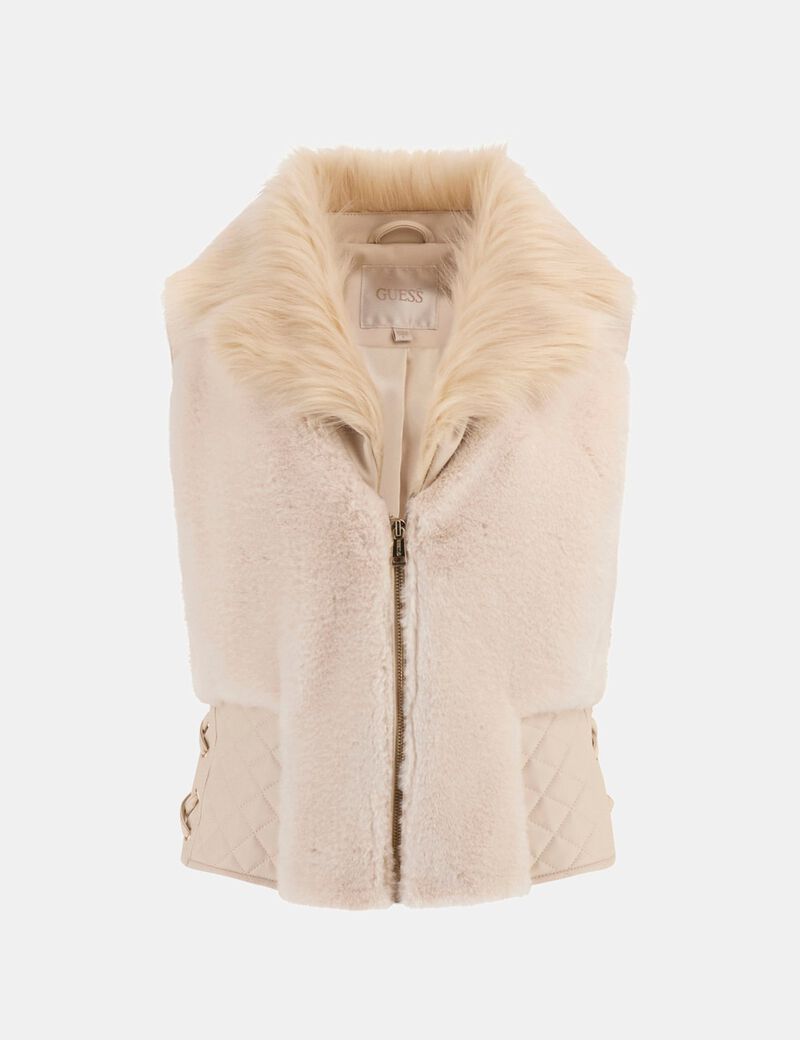 Faux fur vest