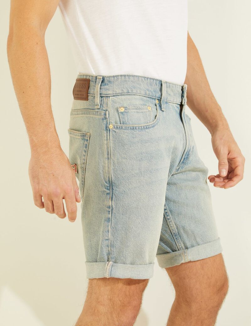 Slim Fit Denim Shorts