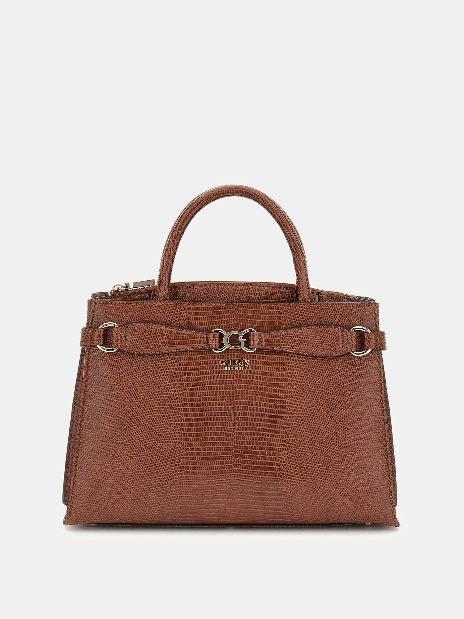 Shop GUESS Online Arlena python print handbag