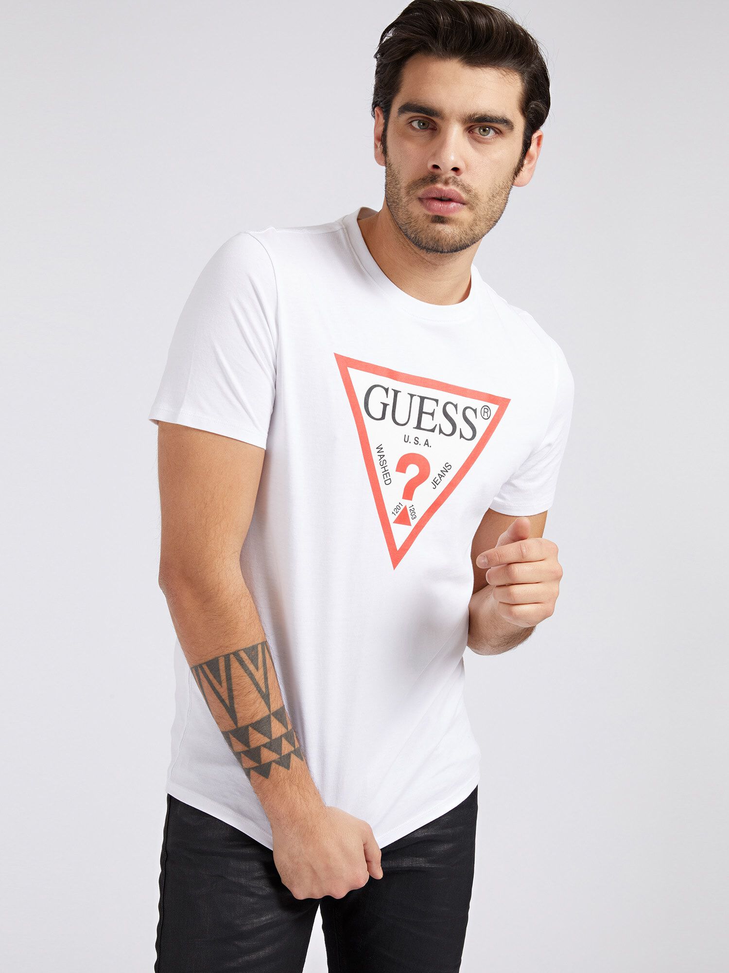 Guess top triangle logo