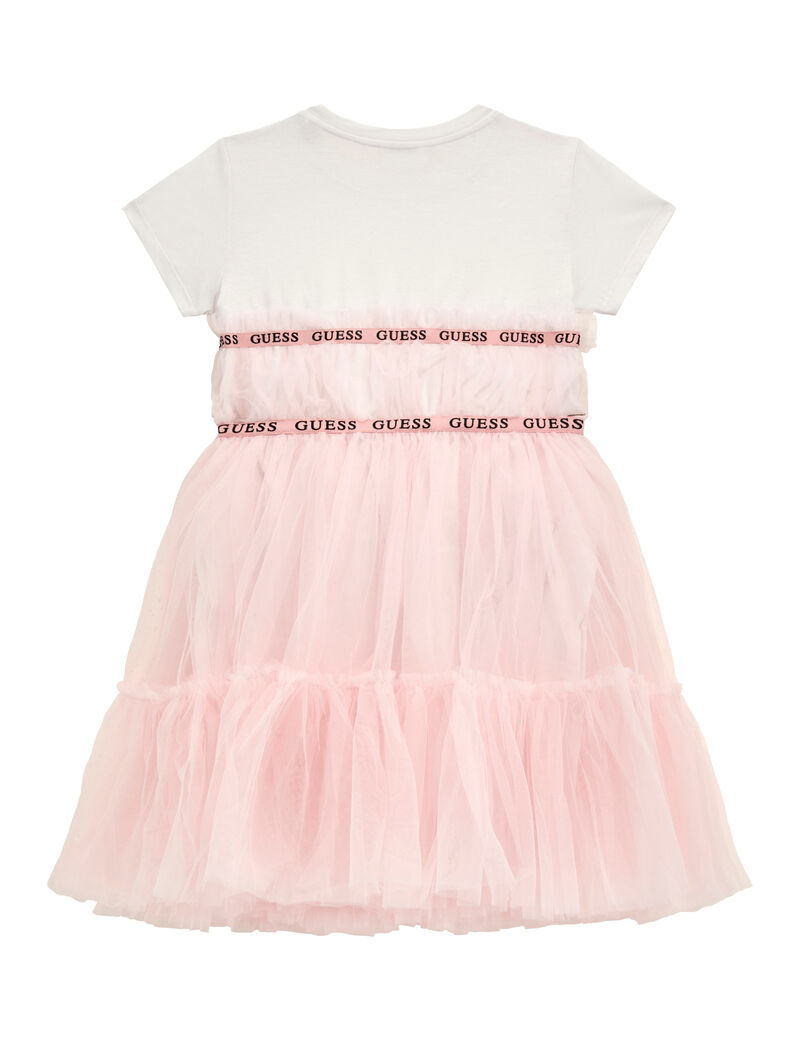 Mesh fit and flare dress