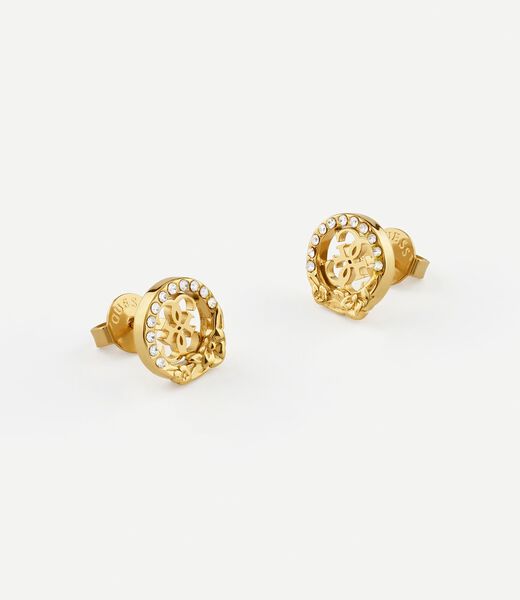 10mm 4G flowers studs earring