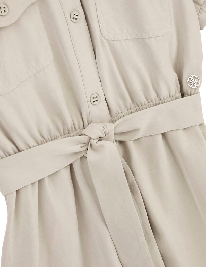Poplin midi dress