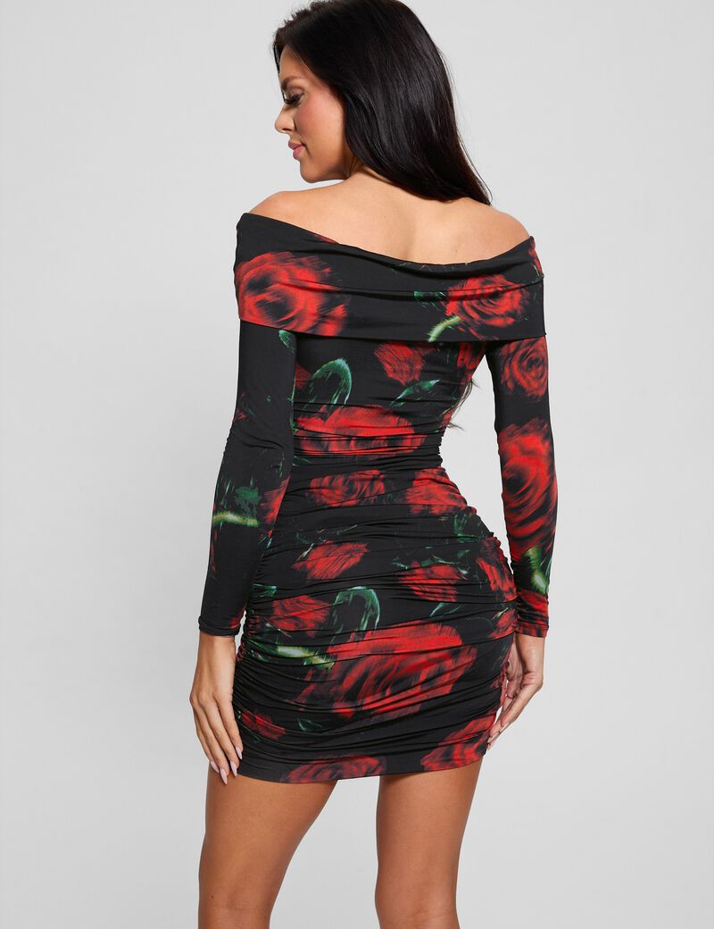 Floral print bodycon mini dress