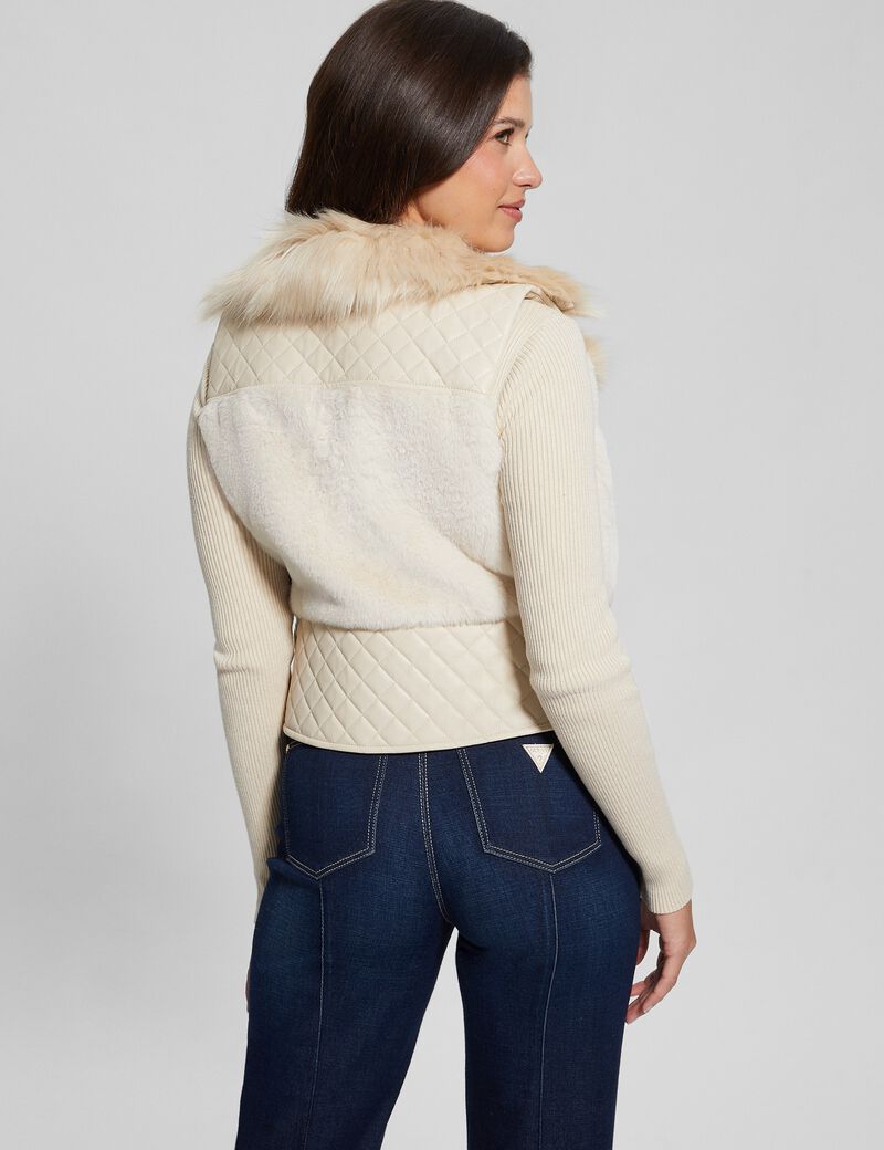 Faux fur vest