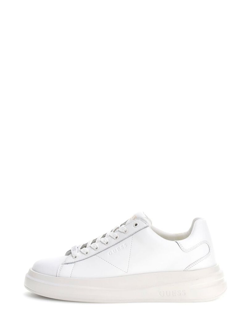 Elba leather-blend sneaker